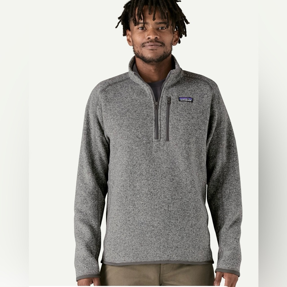 Patagonia Better Sweater Gray Quarter-Zip Fleece Pullover